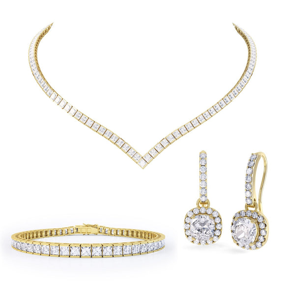 Jewelry sets: Necklace - Genuine-Gemstone