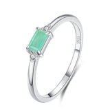 1 Ct Tourmaline Gemstone Ring 925 Silver For Women Engagement Jewelry - Genuine - Gemstone