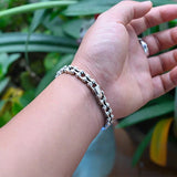 10MM Bicycle Punk Bracelet S925 Silver Jewelry Women Jewelry Gifts - Gemstone Gold