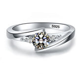 1Ct Diamond Engagement Ring For Women Wedding Fine jewelry - Genuine - Gemstone