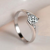 1Ct Diamond Engagement Ring For Women Wedding Fine jewelry - Genuine - Gemstone