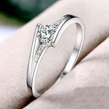 1Ct Diamond Engagement Ring For Women Wedding Fine jewelry - Genuine - Gemstone