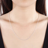 1mm Snake Chain Necklace 925 Sterling Silver Inch For Woman Jewelry - Gemstone Gold