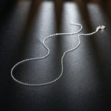 1mm Snake Chain Necklace 925 Sterling Silver Inch For Woman Jewelry - Gemstone Gold