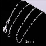 1mm Snake Chain Necklace 925 Sterling Silver Inch For Woman Jewelry - Gemstone Gold