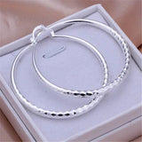 5CM circle hoop Earrings for Women wedding party Jewelry - Gemstone Gold