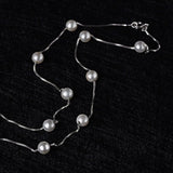 6mm Pearl Freshwater Choker Necklace Jewelry For Women - Genuine - Gemstone