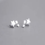 925 sterling silver Star Stud Earrings for Women Wedding Jewelry - Gemstone Gold