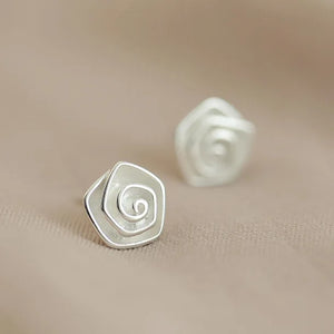 Luxury Rose Stud Earrings for Women 925 sterling silver Wedding Jewelry
