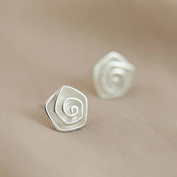 Luxury Rose Stud Earrings for Women 925 sterling silver Wedding Jewelry
