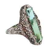 Luxury Vintage Gemstone Ring Women Anniversary Jewelry