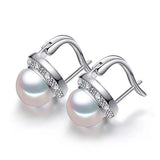 Luxury Stud Pearl Earrings Women Wedding Accessories Delicate Jewelry