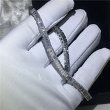 Lab Diamond Bangle Bracelet White Gold Wedding For Women Jewelry