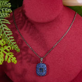 3PC Bridal Purple Jewelry Set For Women Bracelet Ring Earring Wedding Jewelry