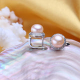 Luxury Stud Pearl Earrings Women Wedding Accessories Delicate Jewelry