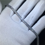 Lab Diamond Bangle Bracelet White Gold Wedding For Women Jewelry