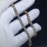 Lab Diamond Bangle Bracelet White Gold Wedding For Women Jewelry