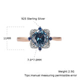 Topaz Gemstone Rose Gold Ring For Women Anniversary Fine Jewelry