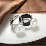 Romantic Natural Pearl Ring Gold For Women Jewelry