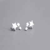 925 sterling silver Star Stud Earrings for Women Wedding Jewelry
