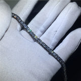 Lab Diamond Bangle Bracelet White Gold Wedding For Women Jewelry