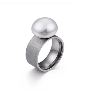 Romantic Natural Pearl Ring Gold For Women Jewelry