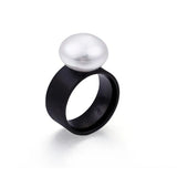 Romantic Natural Pearl Ring Gold For Women Jewelry