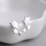 925 sterling silver Star Stud Earrings for Women Wedding Jewelry