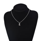 Initial English Letter Pendant Necklace Chain For Women Jewelry