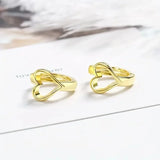 Simple Heart Hoop Earrings Gold Teen Girls Daily Wearable Jewelry for Women