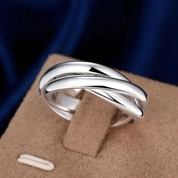 Women Silver Ring Lady Wedding Women 925 Sterling Jewelry Lover Gift