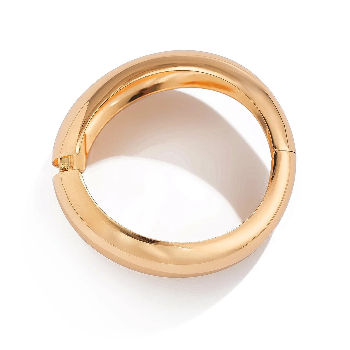 Vintage Wide Cuff Bangles Punk Gold Spring For Women Bracelets Jewelry
