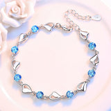 Zircon Heart Bracelet For Women Wedding Party Jewelry