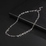 Paperclip Chain Choker Necklaces For Men Women Jewelry