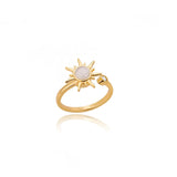 Four Leaf Clover Spinner Ring For Women Wedding Jewelry Gift