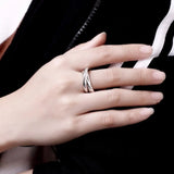 Women Silver Ring Lady Wedding Women 925 Sterling Jewelry Lover Gift