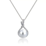 Waterdrop Pearl Pendant Necklace for Women Accessories Female Jewelry