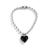 Big Love Heart Pendant Necklace for Women Anniverssary Jewelry