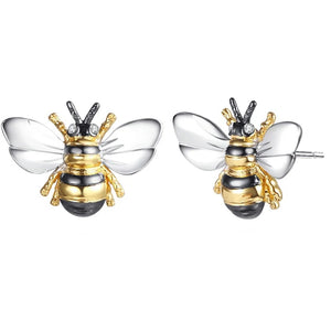 Pearl Bee Stud Earrings Cute Animal Earrings Daily Wear Women Jewelry