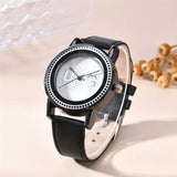 Luxury Ladies Quartz Wristwatch Leather Strap Watch Women Jewelry