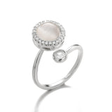 Four Leaf Clover Spinner Ring For Women Wedding Jewelry Gift
