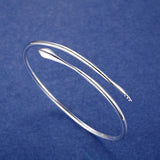 Silver Engagement Bracelet Bangle For Women Wedding Party Jewelry