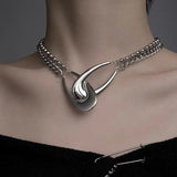 Punk Rock Necklace For Women Clavicle Chain Party Jewelry