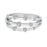 Eternity Band Moissanite Ring For Women Wedding Jewelry