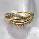 Statement Women's Rings for Wedding Accessories Zircon Jewelry