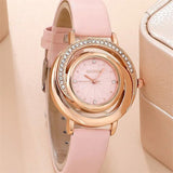 Luxury Women 5Pcs Jewelry Set Wristwatch Wedding Jewelry