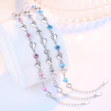 Zircon Heart Bracelet For Women Wedding Party Jewelry