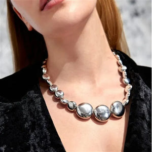 Vintage Hyperbole Pearls Necklace Collarbone Women  Jewelry