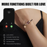 Sun Moon touch Light up Vibrate Bracelet Couples Long Distance Relationship