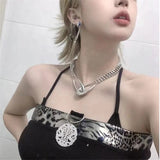 Punk Rock Necklace For Women Clavicle Chain Party Jewelry